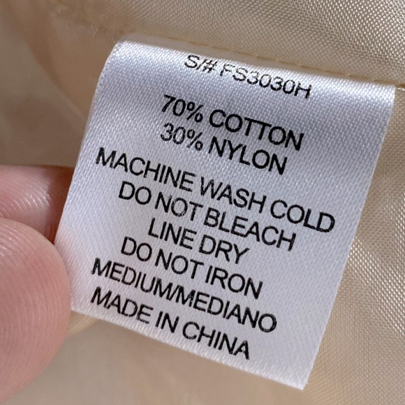 C. Luce Nude Blush Ruffle Mini Skirt M - Picture 5 of 15